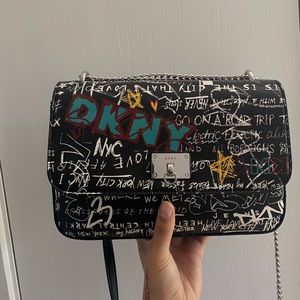 edgy graphic crossbody bag / purse